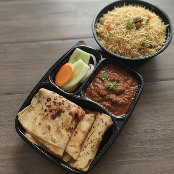 Pulao or Paratha with Rajma
